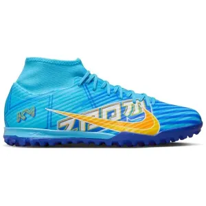 Nike ZOOM MERCURIAL SUPERFLY 9 ACADEMY KM TF Turf Fußballschuhe, blau, größe 45