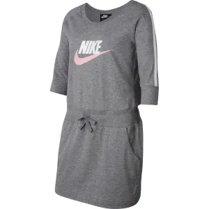Nike NSW SPORTSWEAR GYM VINTAGE G Mädchenkleid, grau, größe M