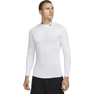 Nike DRI-FIT Herren Thermoshirt, weiß, größe