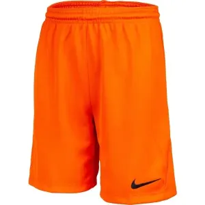 Nike DRI-FIT PARK 3 JR TQO Fußballshorts für Jungs, orange, veľkosť M