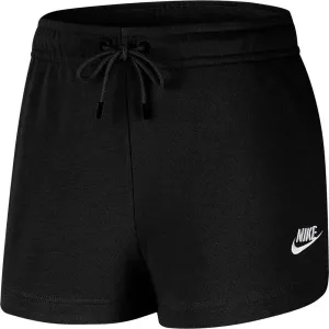 Nike NSW ESSNTL SHORT FT W Damen Sportshorts, schwarz, größe