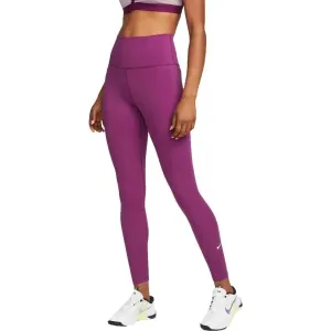 Nike NK ONE DF HR TGHT Damenleggings, violett, veľkosť M