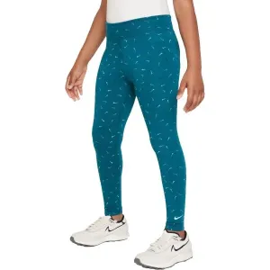 Nike NSW ESSNTL MR TGHT LOGO PRNT Mädchen Leggings, blau, größe