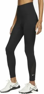 Nike Dri-Fit One Womens High-Waisted 7/8 Leggings Black/White XS Fitness Hose