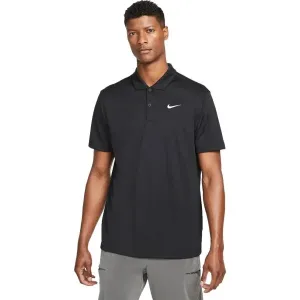 Nike COURT DRI-FIT Herren Poloshirt, schwarz, größe