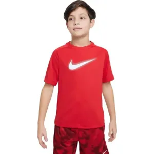 Nike DF MULTI+ SS TOP HBR Jungenshirt, rot, größe