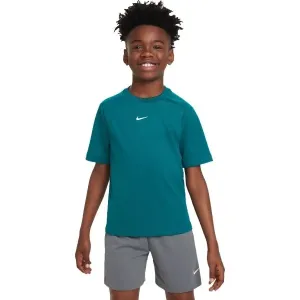 Nike DF MULTI SS TOP Jungen Sportshirt, dunkelgrün, größe