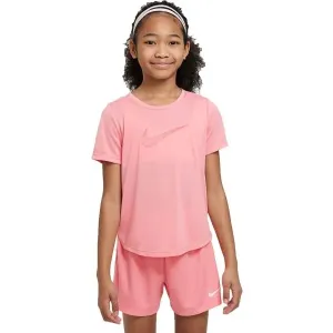 Nike DF ONE SS TOP GX G Mädchenshirt, rosa, größe