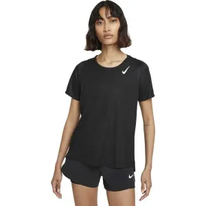 Nike DF RACE TOP SS W Damen Sportshirt, schwarz, größe XL
