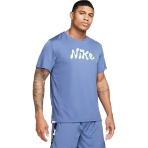 Nike DF UV S72 MILER SS Herrenshirt, hellblau, größe