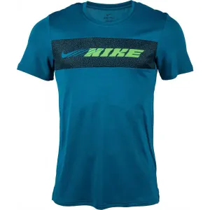 Nike DRI-FIT SUPERSET TQO Herren Trainingsshirt, türkis, veľkosť L