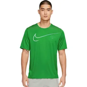 Nike M NK DF UV RUN DVN MILER GX SS Herren Laufshirt, grün, größe #1610929