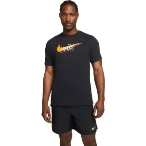 Nike NK DF TEE HERITAGE Herrenshirt, schwarz, größe