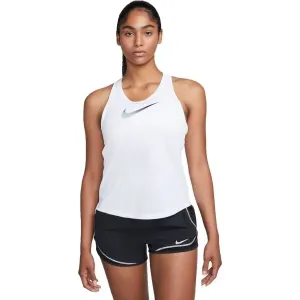 Nike NK ONE DF SWSH HBR TANK Damen Trainingstop, weiß, größe