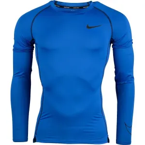 Nike NP DF TIGHT TOP LS M Herren Trikot mit langen Ärmeln, blau, größe #778480