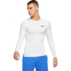 Nike NP TOP LS TIGHT M Herren Trikot mit langen Ärmeln, weiß, größe XL