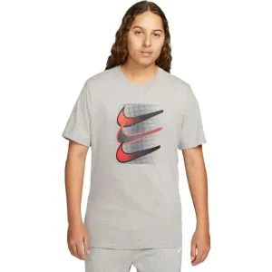 Nike NSW TEE 12MO SWOOSH Herrenshirt, grau, größe