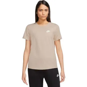 Nike NSW TEE CLUB Damenshirt, beige, größe