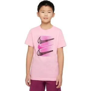 Nike NSW TEE CORE BRANDMARK 4 Kindershirt, rosa, veľkosť L