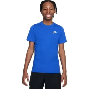 Nike NSW TEE EMB FUTURA B Jungenshirt, blau, größe