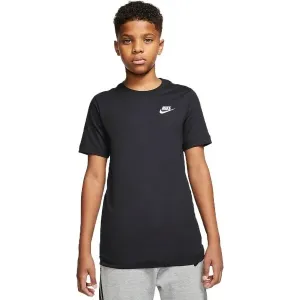 Nike NSW TEE EMB FUTURA B Jungenshirt, schwarz, größe