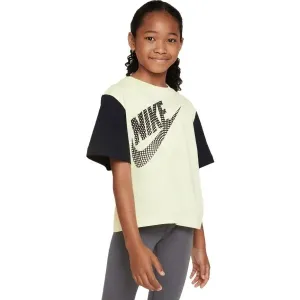 Nike NSW TEE ESSNTL BOXY TEE Mädchenshirt, gelb, größe #1137973