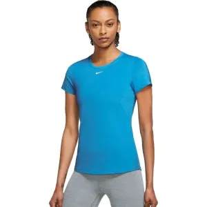 Nike ONE DF SS SLIM TOP W Damen Sportshirt, blau, größe #1036032