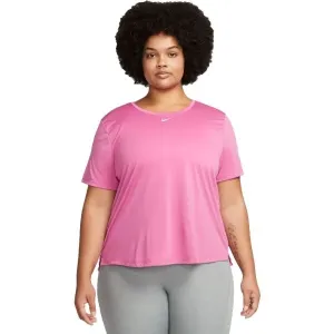 Nike ONE DF SS STD TOP PLUS W Plus Size Sportshirt für Damen, rosa, größe #1166849