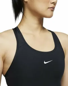 Nike Dri-Fit Swoosh Womens Medium-Support 1-Piece Pad Sports Bra Black/White M Fitness Unterwäsche