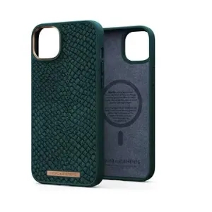 Njord iPhone 14 Max Salmon Leather Magsafe Case Green