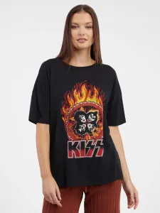 Noisy May Ida Kiss T-Shirt Schwarz