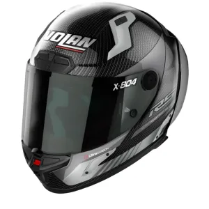 Nolan X-804 RS Ultra Carbon Hot Lap 011 Carbon Grey Full Face Helmet Größe M