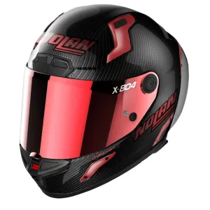 Nolan X-804 RS Ultra Carbon Iridium Edit 005 Black Red Full Face Helmet Größe M