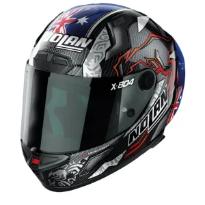 Nolan X-804 RS Ultra Carbon Stoner 10th Anniversary 026 Replica Full Face Helmet Größe M