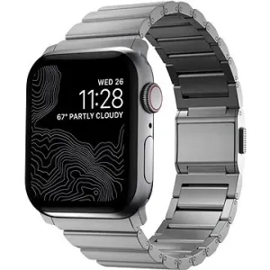 Nomad Titanium Band Silber Apple Watch 42/44/45/Ultra 49mm