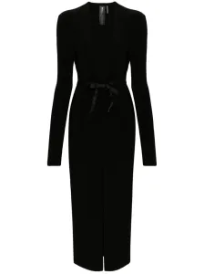 NORMA KAMALI - Deep V-neck Long Dress