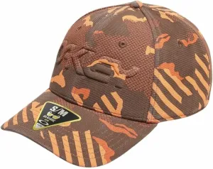 Oakley 6 Panel Stretch Hat Embossed Orange Stripe/Grip Camo L/XL Kappe