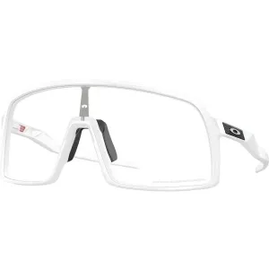 Oakley Sutro 94069937 Matte White/Clear Photochromic Fahrradbrille