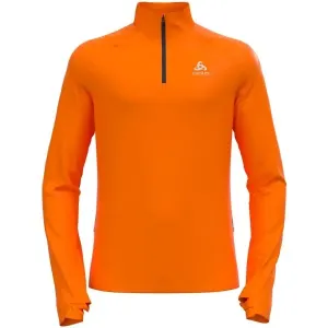 Odlo M MID LAYER 1/2 ZIP AXALP CERAMIWARM Herren Sportsweatshirt, orange, größe