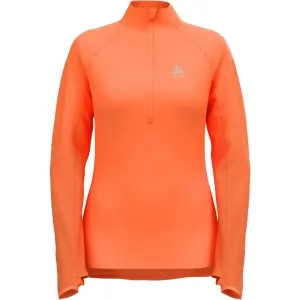 Odlo W ZEROWEIGHT MID LAYER 1/2 ZIP Damen Sweatshirt, orange, größe #1416023