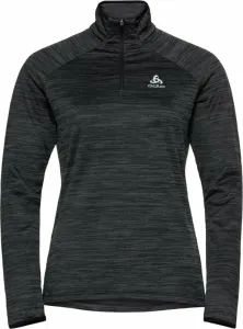 Odlo Women's Run Easy Half-Zip Long-Sleeve Mid Layer Top Black Melange XS Laufsweatshirt