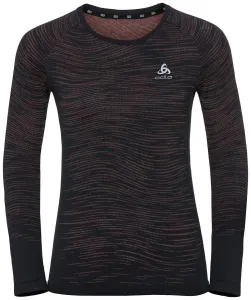 Odlo Blackcomb Ceramicool T-Shirt Black/Space Dye M Laufshirt mit Langarm