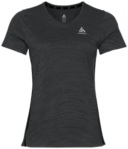 Odlo Zeroweight Engineered Chill-Tec T-Shirt Black Melange S Laufshirt mit Kurzarm