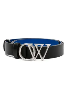 OFF-WHITE - Logo Leather Belt #1520401