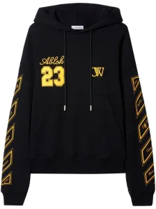 OFF-WHITE - Printed Cotton Hoodie #1536580