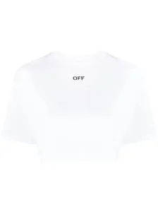 OFF-WHITE - Logo Cotton Cropped T-shirt #1541059