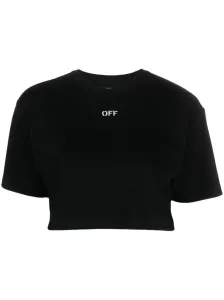 OFF-WHITE - Logo Cotton Cropped T-shirt #1541113