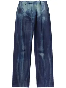OFF-WHITE - Printed Denim Trousers #1214442
