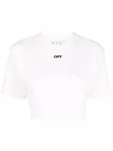 OFF-WHITE - Cropped Cotton T-shirt #229320