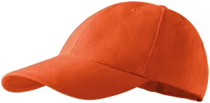 6-Panel-Baseballmütze, orange #791524